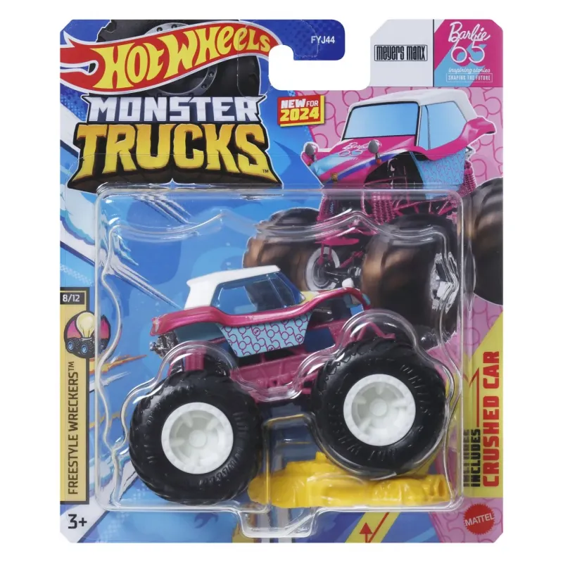HOT WHEELS MONSTER TRUCK MAȘINUȚĂ MEYERS MANX BARBIE 65 SCARA 1:64