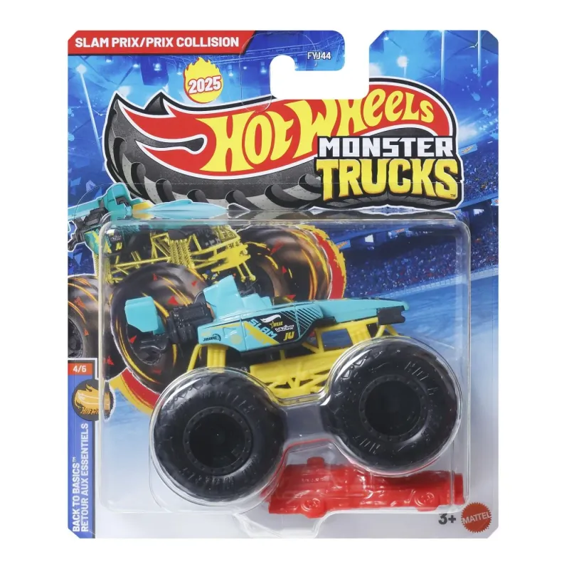 HOT WHEELS MONSTER TRUCK MAȘINUȚĂ SLAM PRIX/PRIX COLLISION SCARA 1 LA 64