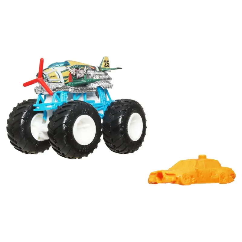 HOT WHEELS MONSTER TRUCK MAȘINUȚĂ AIRPLANE MODE SCARA 1:64