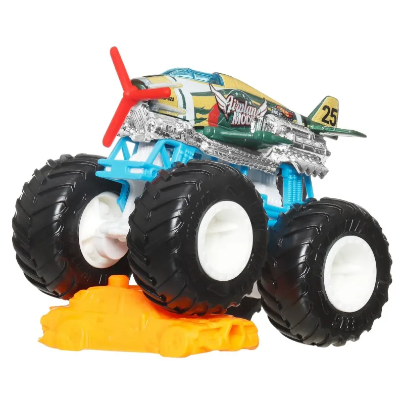 HOT WHEELS MONSTER TRUCK MAȘINUȚĂ AIRPLANE MODE SCARA 1:64