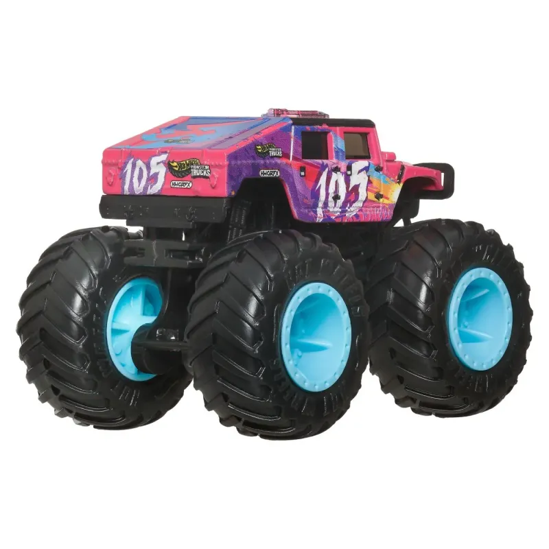 HOT WHEELS MONSTER TRUCK MAȘINUȚĂ HUMVEE 4-CT FASTBACK SCARA 1:64