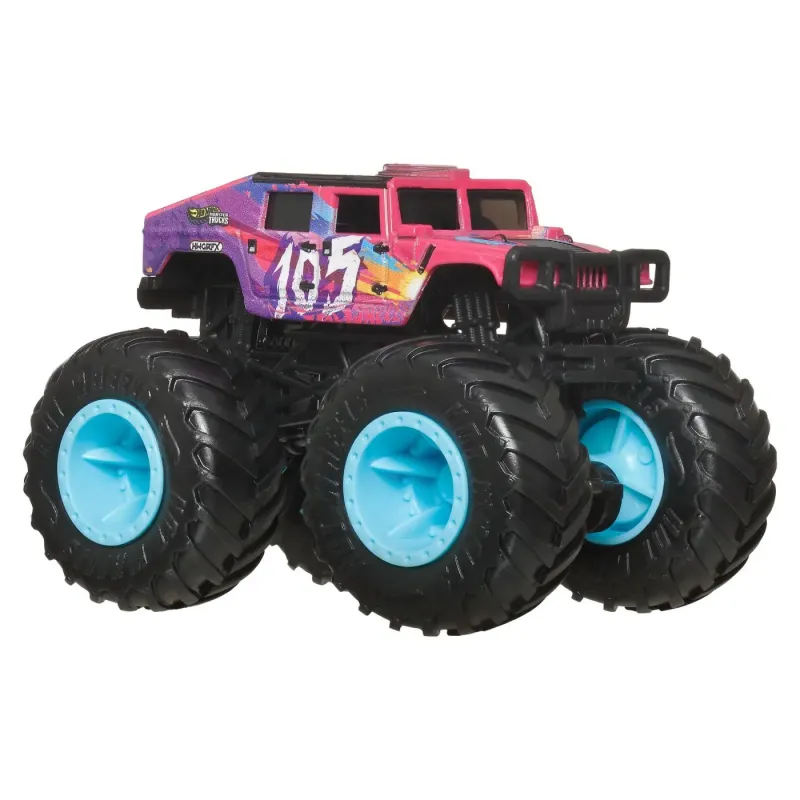 HOT WHEELS MONSTER TRUCK MAȘINUȚĂ HUMVEE 4-CT FASTBACK SCARA 1:64