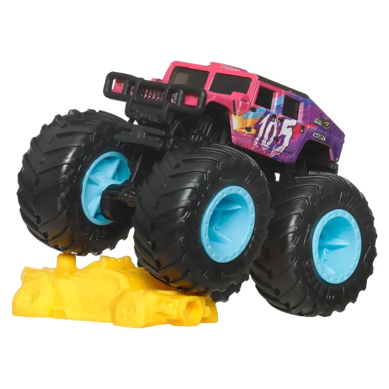 HOT WHEELS MONSTER TRUCK MAȘINUȚĂ HUMVEE 4-CT FASTBACK SCARA 1:64