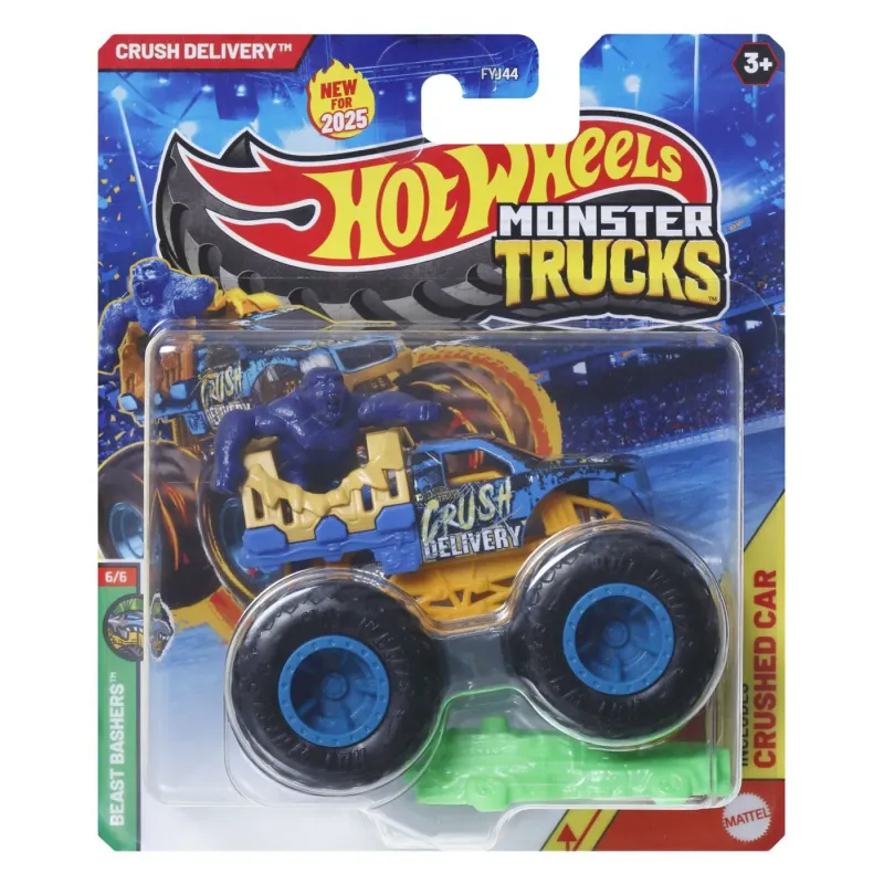 HOT WHEELS MONSTER TRUCK MAȘINUȚĂ CRUSH DELIVERY SCARA 1:64