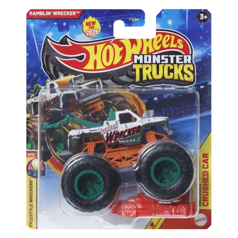 HOT WHEELS MONSTER TRUCK MAȘINUȚĂ RAMBLIN WRECKER SCARA 1:64