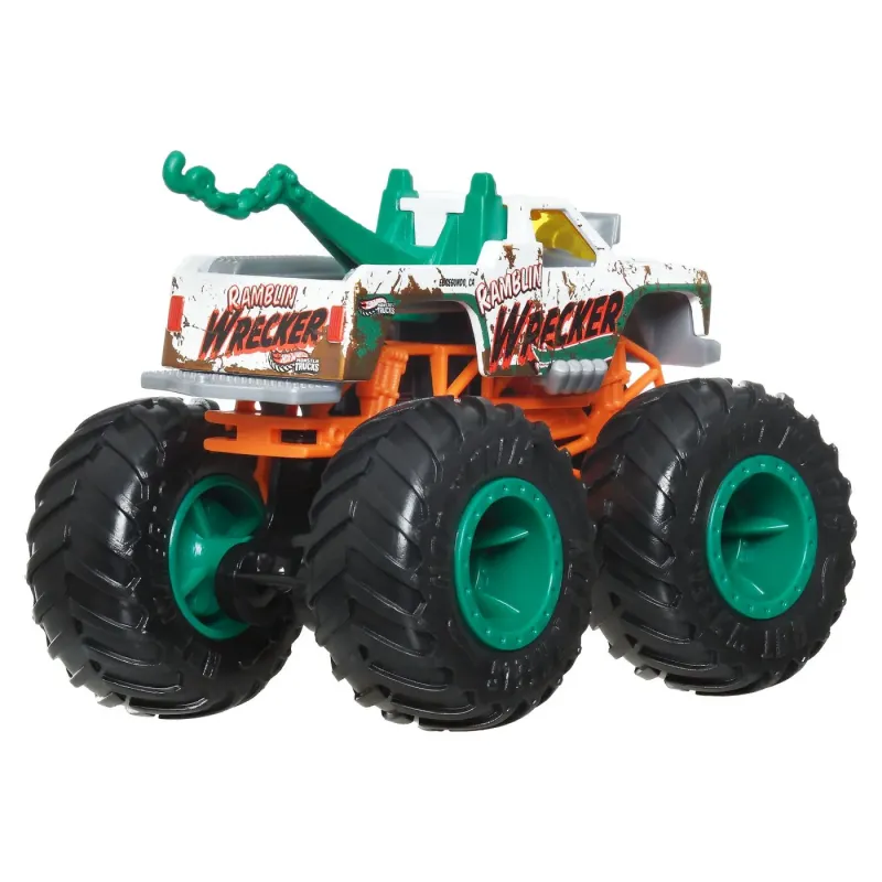 HOT WHEELS MONSTER TRUCK MAȘINUȚĂ RAMBLIN WRECKER SCARA 1:64