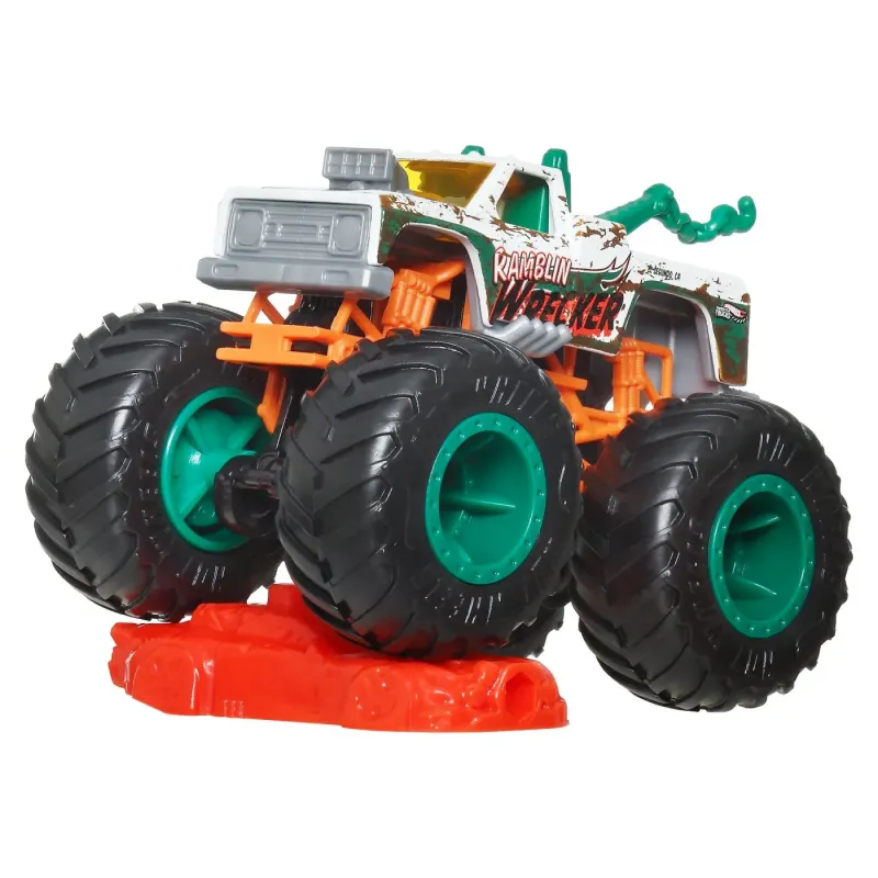 HOT WHEELS MONSTER TRUCK MAȘINUȚĂ RAMBLIN WRECKER SCARA 1:64