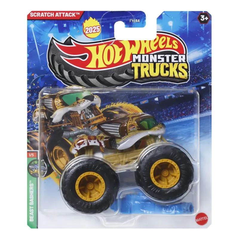 HOT WHEELS MONSTER TRUCK MAȘINUȚĂ SCRATCH ATTACK SCARA 1:64