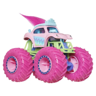 HOT WHEELS MONSTER TRUCK MAȘINUȚĂ TROLLS POPPY SCARA 1:65