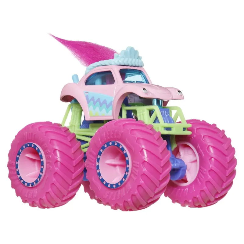 HOT WHEELS MONSTER TRUCK MAȘINUȚĂ TROLLS POPPY SCARA 1:65