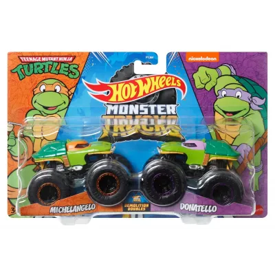 MONSTER TRUCK SET 2 MASINI SCARA 1 LA 64 MICHELANGELO ȘI DONATELLO