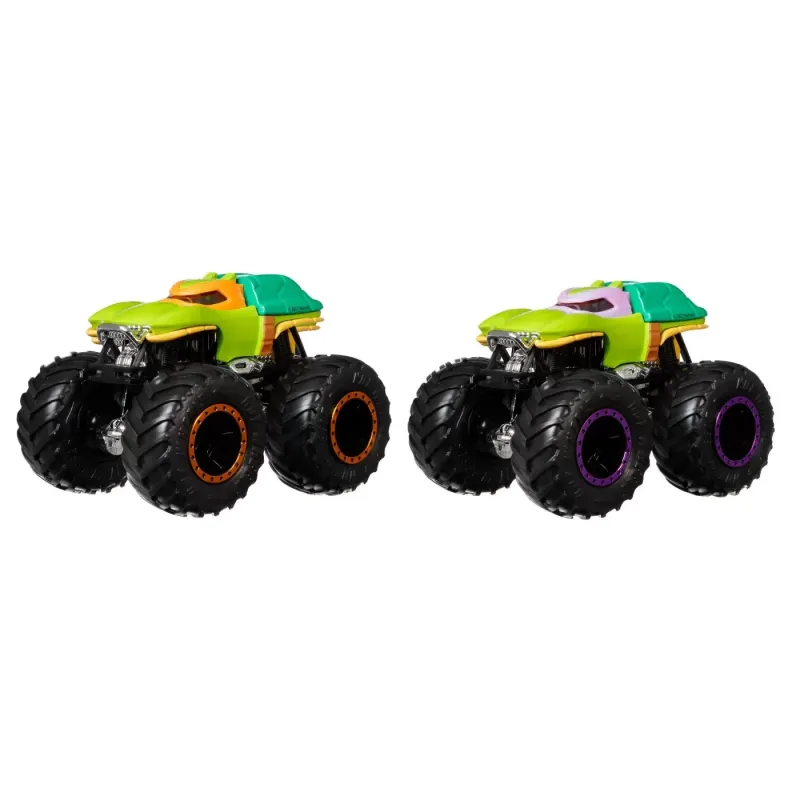 MONSTER TRUCK SET 2 MASINI SCARA 1 LA 64 MICHELANGELO ȘI DONATELLO