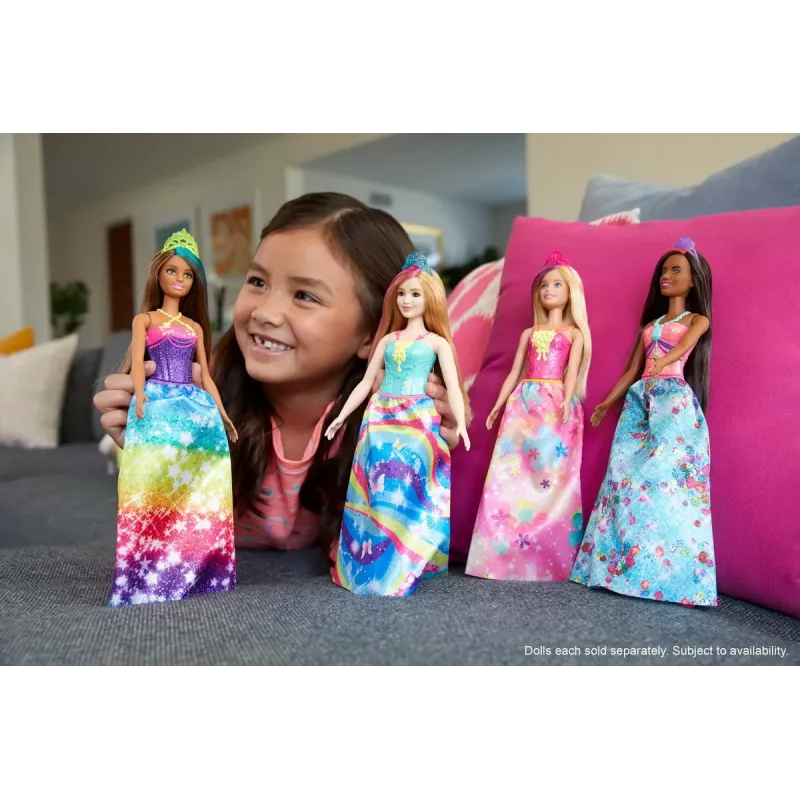 BARBIE PAPUSA PRINTESA DREAMTOPIA CU CORONITA ALBASTRA