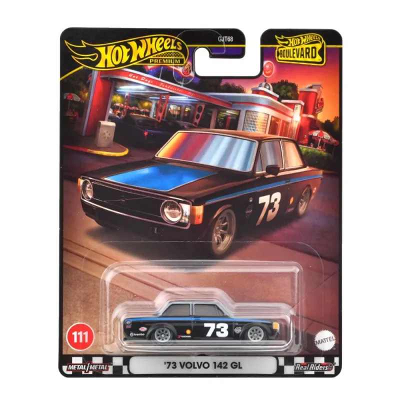 HOT WHEELS PREMIUM BOULEVARD MAȘINUȚĂ METALICĂ VOLVO 142 GL SCARA 1:64