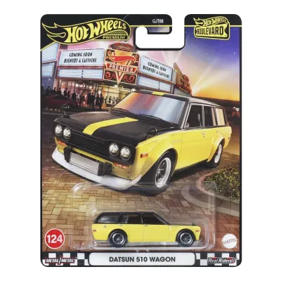 HOT WHEELS PREMIUM BOULEVARD MAȘINUȚĂ METALICĂ DATSUN 510 WAGON SCARA 1:64