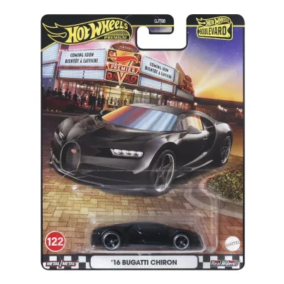 HOT WHEELS PREMIUM BOULEVARD MAȘINUȚĂ METALICĂ BUGATTI CHIRON 16 SCARA 1:64