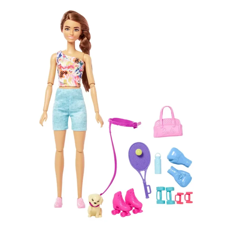 BARBIE - Set de joaca cu accesorii - Păpușa Bărbie sportivă