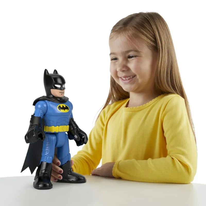 FISHER PRICE IMAGINEXT DC SUPER FRIENDS FIGURINĂ BATMAN XL CU COSTUM ALBASTRU