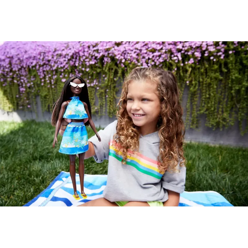 BARBIE TRAVEL PAPUSA BARBIE ANIVERSARE 50 DE ANI MALIBU BRUNETA