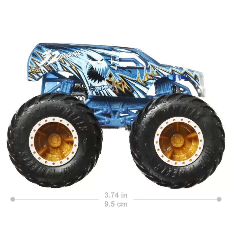 HOT WHEELS MONSTER TRUCK ȘI MAȘINUȚĂ METALICĂ 32 DEGREES