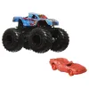HOT WHEELS MONSTER TRUCK ȘI MAȘINUȚĂ METALICĂ RACE ACE