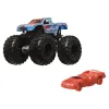 HOT WHEELS MONSTER TRUCK ȘI MAȘINUȚĂ METALICĂ RACE ACE