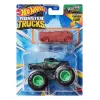 HOT WHEELS MONSTER TRUCK ȘI MAȘINUȚĂ METALICĂ SKELETON CREW