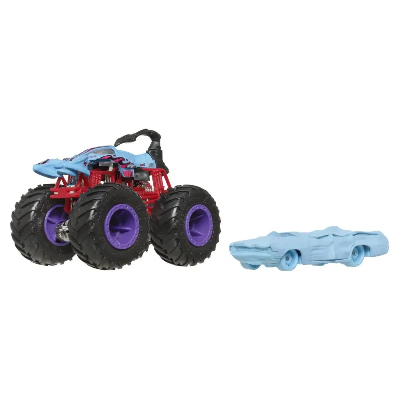 HOT WHEELS MONSTER TRUCK ȘI MAȘINUȚĂ METALICĂ SCORPEDO