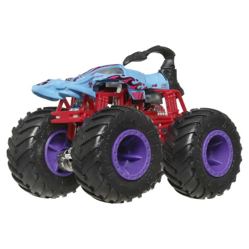 HOT WHEELS MONSTER TRUCK ȘI MAȘINUȚĂ METALICĂ SCORPEDO