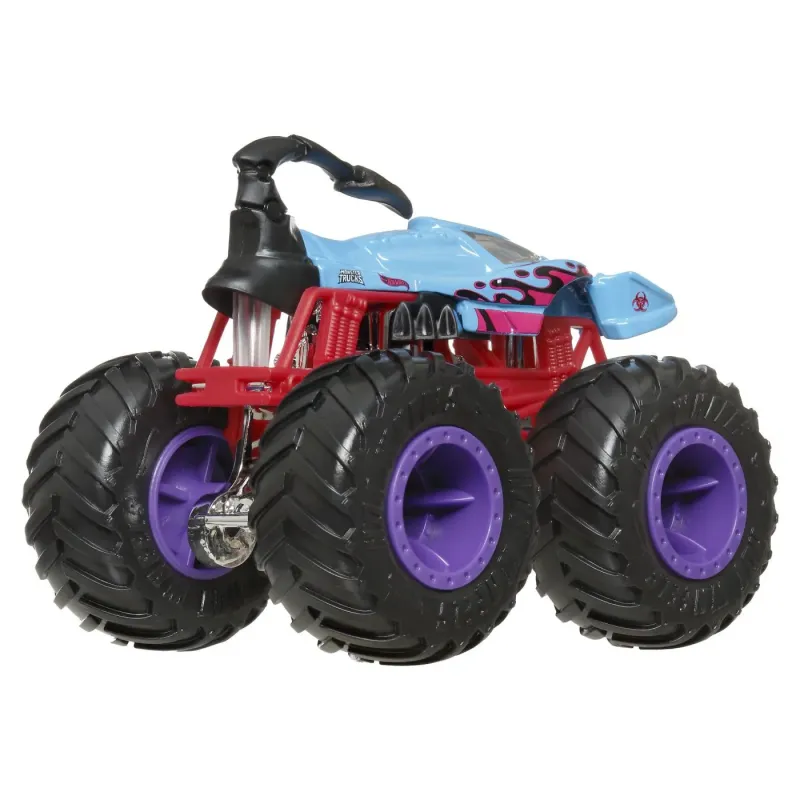 HOT WHEELS MONSTER TRUCK ȘI MAȘINUȚĂ METALICĂ SCORPEDO