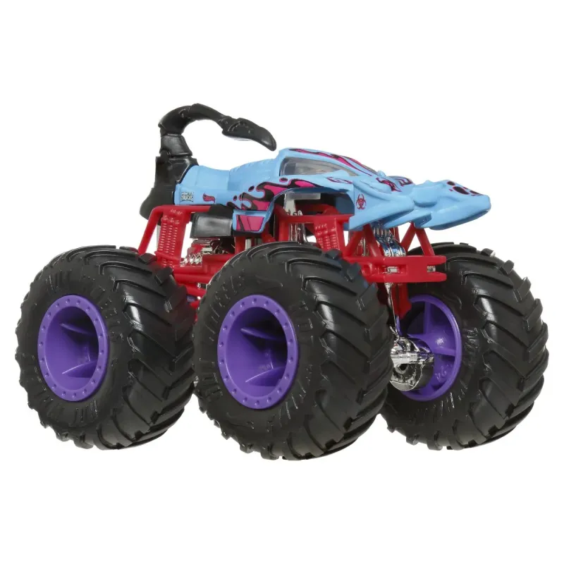 HOT WHEELS MONSTER TRUCK ȘI MAȘINUȚĂ METALICĂ SCORPEDO