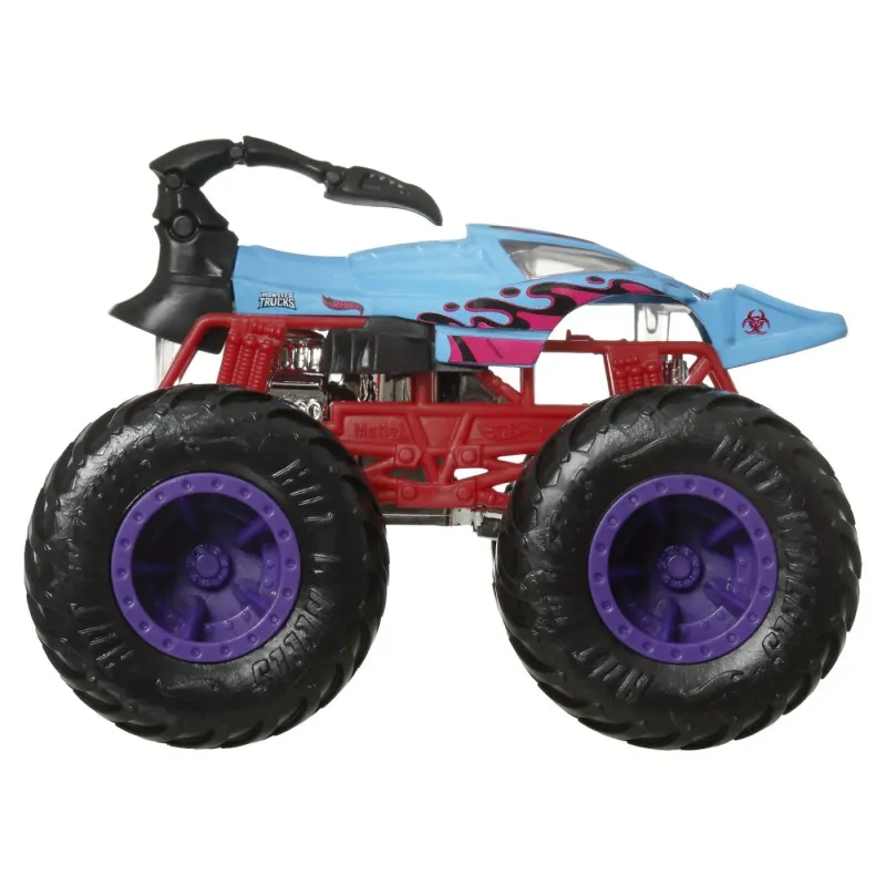 HOT WHEELS MONSTER TRUCK ȘI MAȘINUȚĂ METALICĂ SCORPEDO