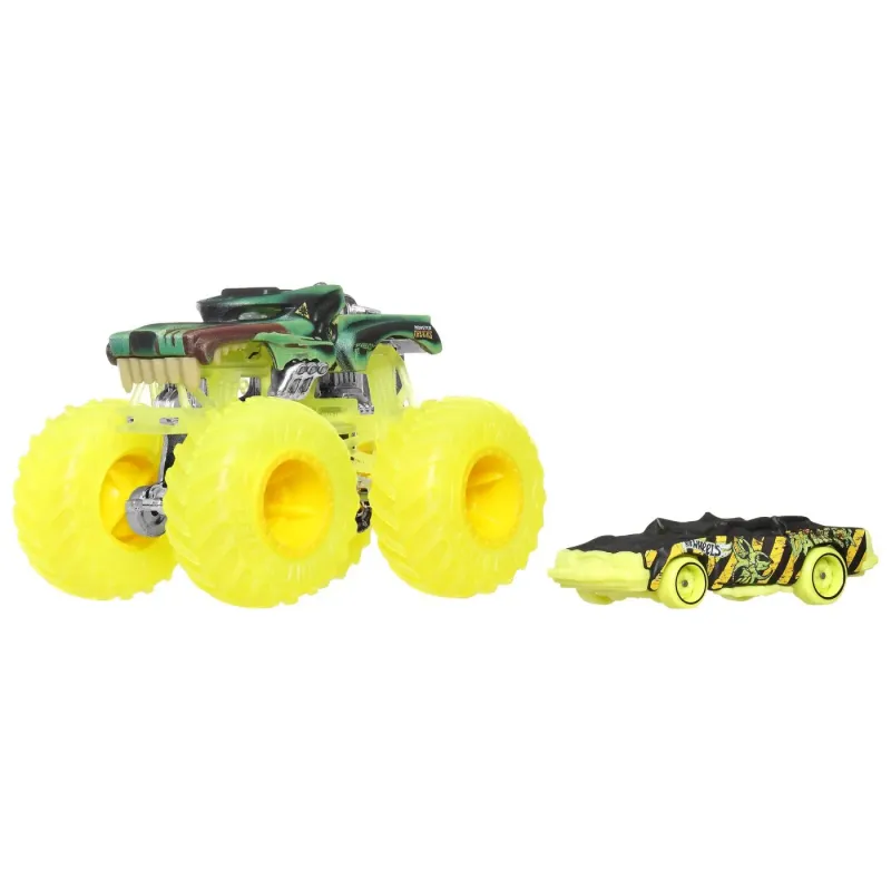 HOT WHEELS MONSTER TRUCK ȘI MAȘINUȚĂ METALICĂ HOTWEILER