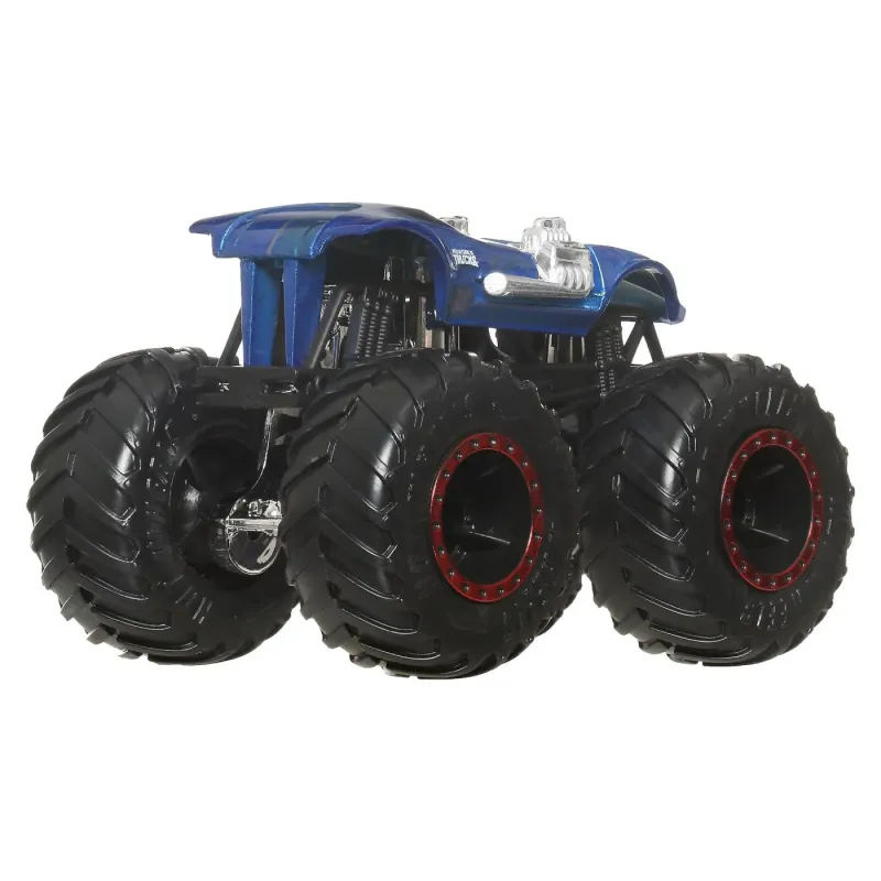 HOT WHEELS MONSTER TRUCK ȘI MAȘINUȚĂ METALICĂ TWIN MILL