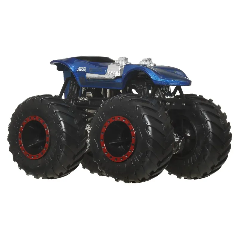 HOT WHEELS MONSTER TRUCK ȘI MAȘINUȚĂ METALICĂ TWIN MILL