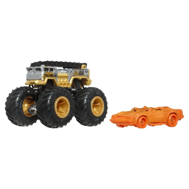 HOT WHEELS MONSTER TRUCK ȘI MAȘINUȚĂ METALICĂ 5 ALARM