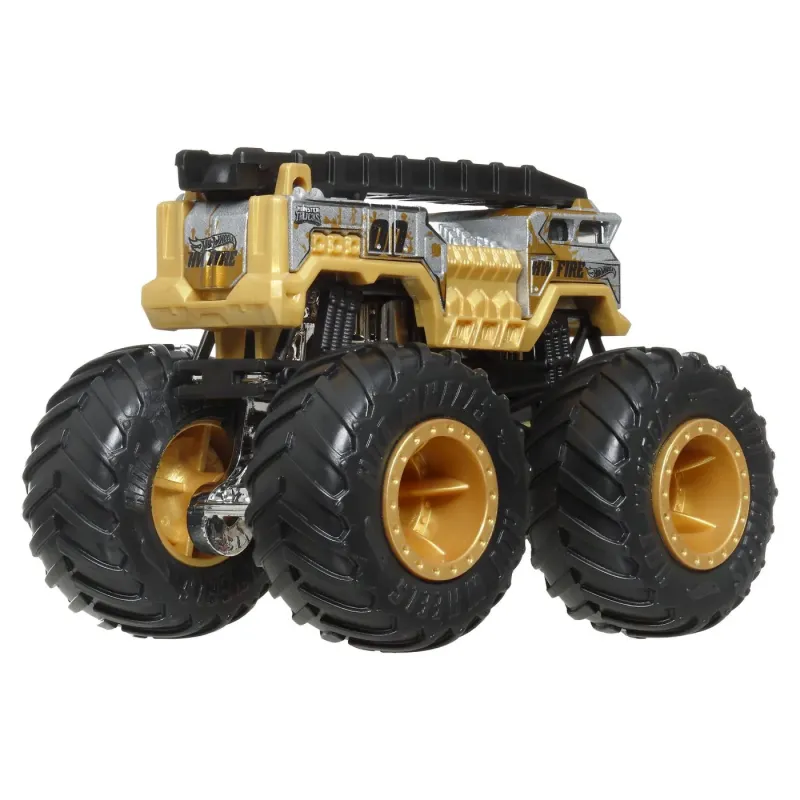 HOT WHEELS MONSTER TRUCK ȘI MAȘINUȚĂ METALICĂ 5 ALARM