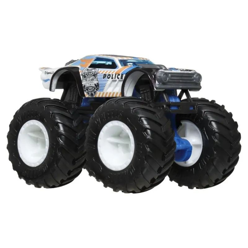 HOT WHEELS MONSTER TRUCK ȘI MAȘINUȚĂ METALICĂ NIGHT SHIFTER