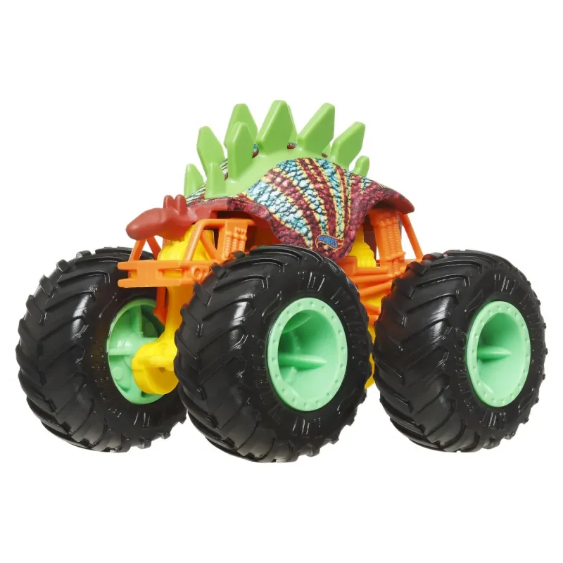 HOT WHEELS MONSTER TRUCK ȘI MAȘINUȚĂ METALICĂ MOTOSAURUS