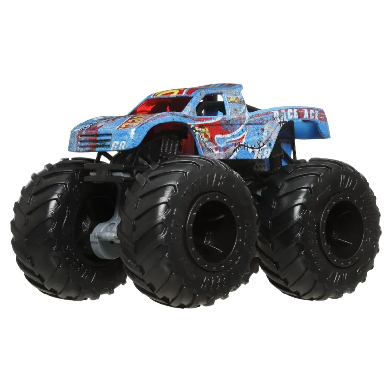 HOT WHEELS MONSTER TRUCK ȘI MAȘINUȚĂ METALICĂ RACE ACE