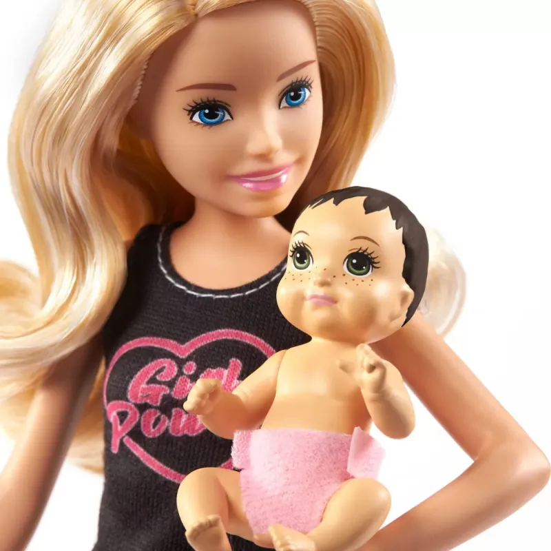 BARBIE PAPUSA SKIPPER FIRST JOBS BABYSITTER PAPUSA BLONDA