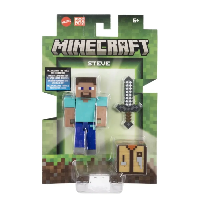 MINECRAFT CRAFT A BLOCK FIGURINĂ STEVE 8CM