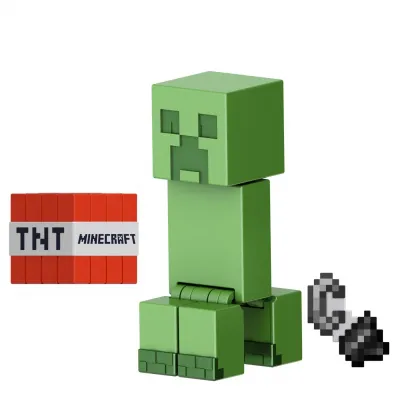MINECRAFT CRAFT A BLOCK FIGURINĂ CREEPER 8CM