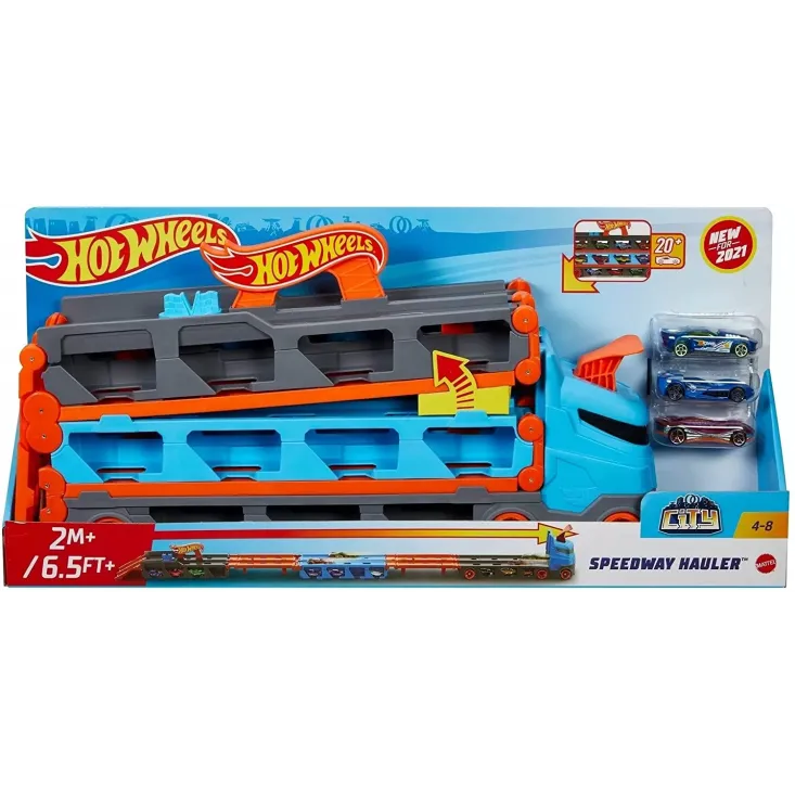 HOT WHEELS 2 IN 1 MEGA TRANSPORTATOR MASINI PISTA