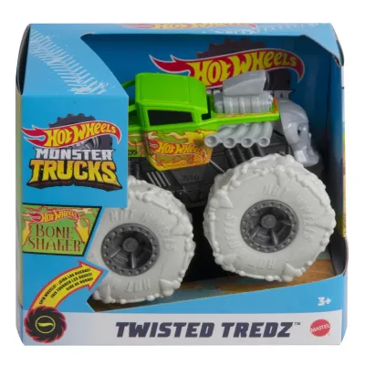 HOT WHEELS MONSTER TRUCK MAȘINUȚĂ TWISTER TREDZ BONE SHAKER SCARA 1:43