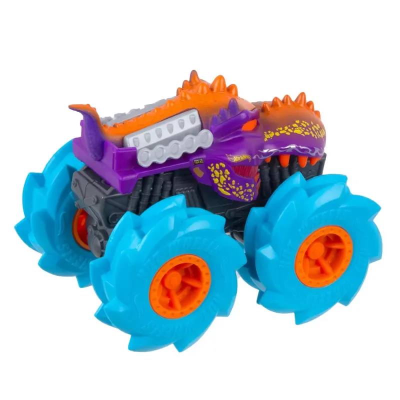 HOT WHEELS MONSTER TRUCK MAȘINUȚĂ TWISTER TREDZ MEGA WREX ALBASTRU SCARA 1:43