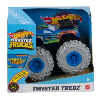 HOT WHEELS MONSTER TRUCK MAȘINUȚĂ TWISTER TREDZ ROGER DODGER SCARA 1:43