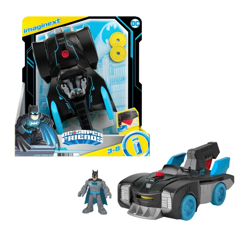 IMAGINEXT DC SUPER FRIENDS VEHICUL CU FIGURINĂ BAT-TECH BATMOBIL