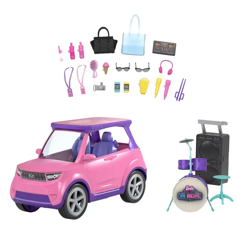 BARBIE MAȘINĂ 2IN1
