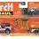 MATCHBOX HITCH&HAUL SET 2 VEHICULE MBX OFF ROAD 1988 JEEP 4X4 TRAILER TRAWLER SCARA 1:64